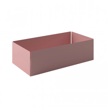 Θήκη Οργάνωσης Ανοξείδωτη Matt Pink 25x13x7,5εκ. Pam & Co 119-303