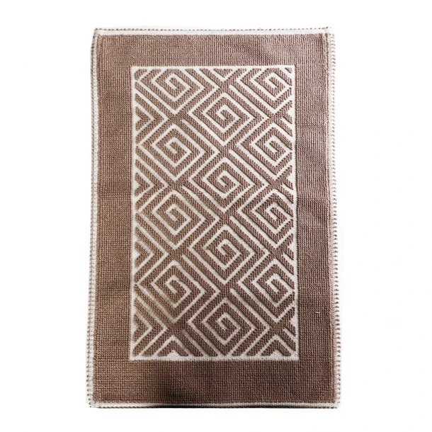 Χαλί Polycotton Labyrinth Brown ESPIEL 140x200εκ. LAX221