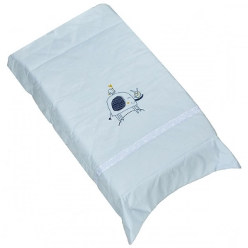 Πάπλωμα Βαμβακερό Λίκνου 70x100εκ. Elephant Σιέλ 65222