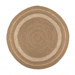 Χαλί Jute-Βαμβακερό Boho Στρογγυλό 120εκ. Καφέ-Natural iliadis 90153