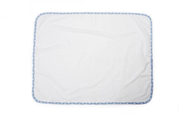 Σελτεδάκι Αδιάβροχο Βαμβακερό 50x80εκ. Λευκό- Σιέλ Stars 59 DimCol