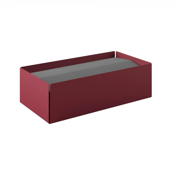 Θήκη Για Χειροπετσέτες Ανοξείδωτη Matt Bordeaux 25x13x7,5εκ. Pam & Co 121-153