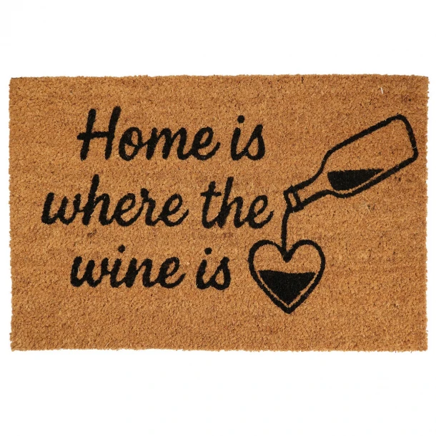 Πατάκι Εισόδου 39x59εκ. Home is where the wine is MRShome 0007001