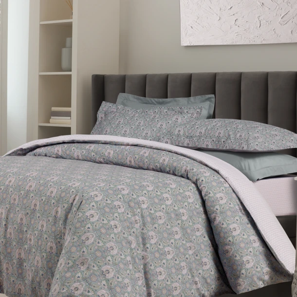 Σετ Παπλωματοθήκη Polycotton Υπέρδιπλη 220x240εκ. Casual 5457 Multicolor Das Home