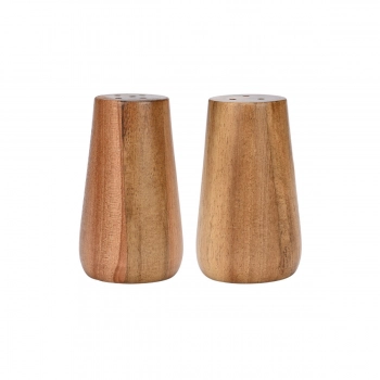 Σετ 2τμχ Δοχείο Για Αλάτι&Πιπέρι Ξύλινο Ακακίας Allure 4,6x8εκ. Estia 01-27827