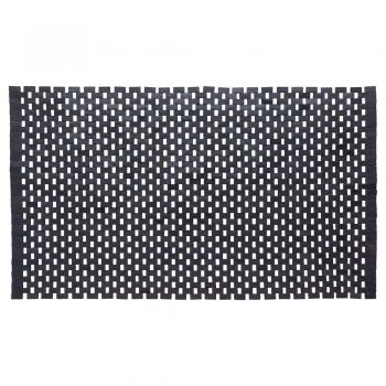 Ταπέτο Μπάνιου Teak(Ξύλινο) 52x90εκ. Woodblock Black Sealskin 800125