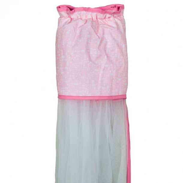 Κουνουπιέρα Λίκνου Nylon-Βαμβακερή 160x360εκ. Elephant Ροζ 85221