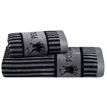 Πετσέτα Βαμβακερή Προσώπου 50x90εκ. Loft 4143 Dark Grey Greenwich Polo Club