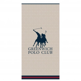 Πετσέτα Θαλάσσης Βαμβακερή 90x180εκ. Essential 5226 Blue-Taupe Greenwich Polo Club