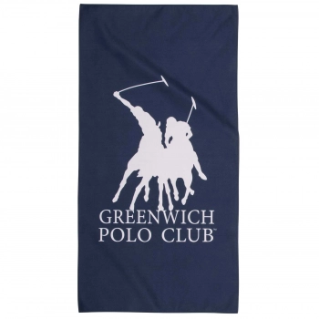 Πετσέτα Γυμναστηρίου Microfiber 45x90εκ. Essential 4189 Blue-Ecru Greenwich Polo Club