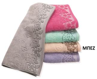 Πετσέτα Βαμβακερή Ζακάρ Μεμονωμένη Σώματος 70x140εκ. Zero Twist Ερατώ Μπεζ DimCol