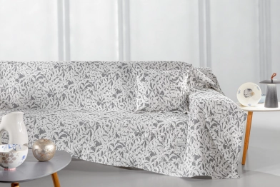 Ριχτάρι Βαμακερό Chenille Διθέσιος 180x250εκ. Blossom Smoke Guy Laroche