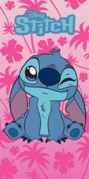 Πετσέτα Θαλάσσης Παιδική Quick Dry Microfiber 70x140εκ. Disney Home Lilo & Stitch 189 Pink Dimcol