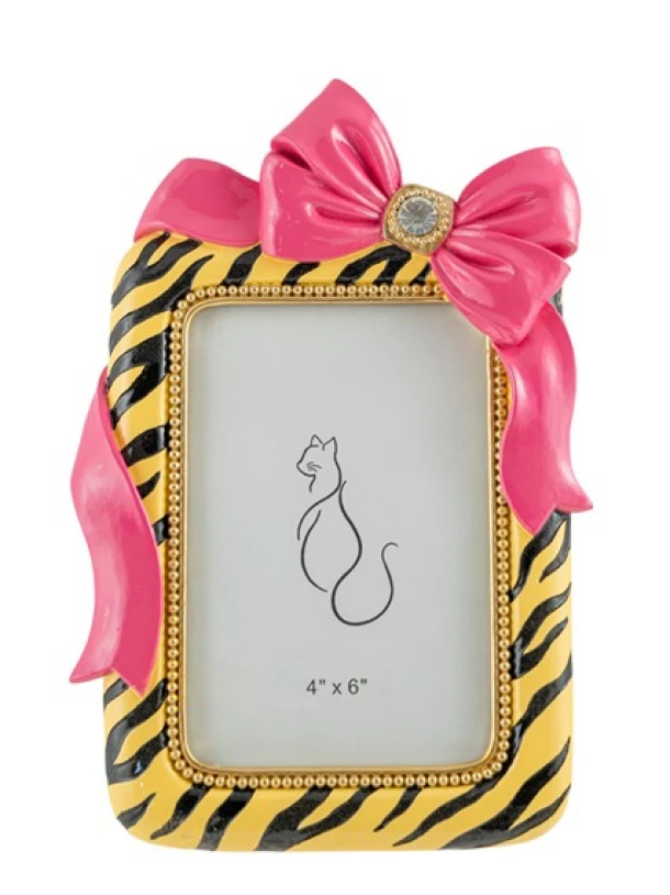 Κορνίζα Polyester Με Φιόγκο 10x15εκ. Κίτρινη-Ροζ Zen Collection 26.4.52747