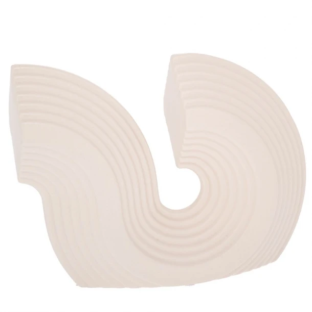 Διακοσμητικό Επιτραπέζιο Κεραμικό Κρεμ 29x7x21εκ. iliadis 92019