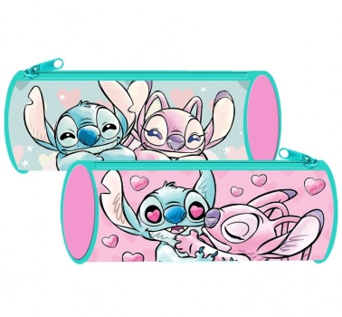 Κασετίνα Βαρελάκι Stitch Girl 23x8εκ. Justnote 50-3253