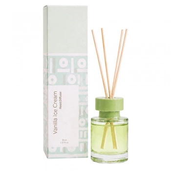 Αρωματικό Χώρου Με Sticks Vanilla Ice Cream 50ml Πράσινο iliadis 94977