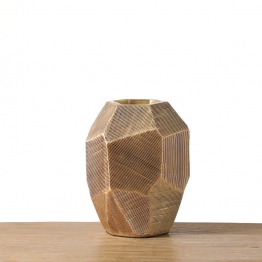 Βάζο Ανάγλυφο Polyresin Χάλκινο ESPIEL 16,5x15x21,5εκ. FIK422