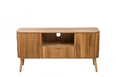 Έπιπλο Τηλεόρασης Ξύλινο-Μεταλλικό Καφέ 115x37x58εκ. Zen Collection 24.13.50167