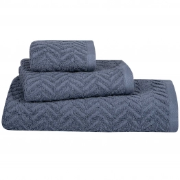 Σετ Πετσέτες 3τμχ Βαμβακερές Cozy 4097 Dusty Blue Greenwich Polo Club