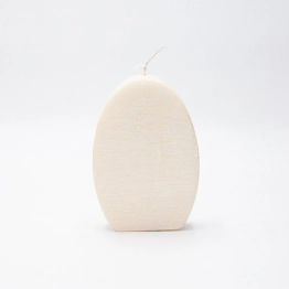 Κερί Αυγό 10x15εκ. Εκρού Περλέ Ρούστικ ESTHETI 819-00958