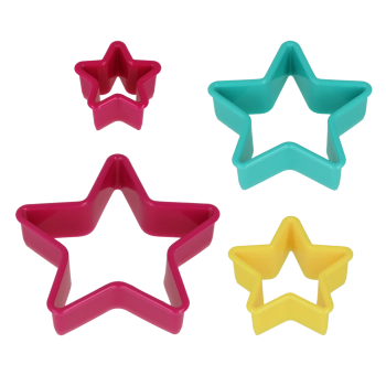 Cut Pat Πλαστικό 4τμχ Αστέρι Metaltex