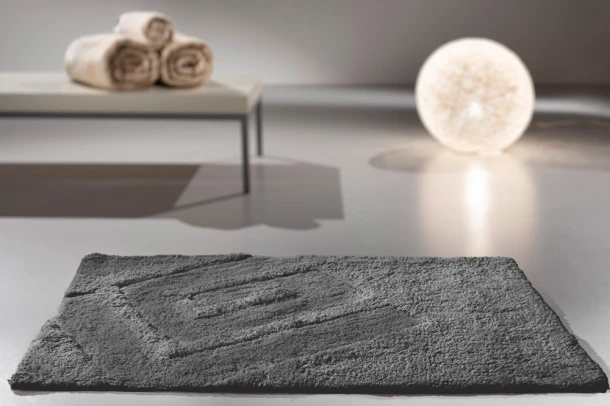 Ταπέτο Μπάνιου Βαμβακερό Trivia Titanium 55x85εκ. Guy Laroche