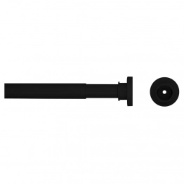 Βραχίονας Μπάνιου Πτυσσόμενος Αλουμινίου 2,8x130εκ. Black Sealskin 800291