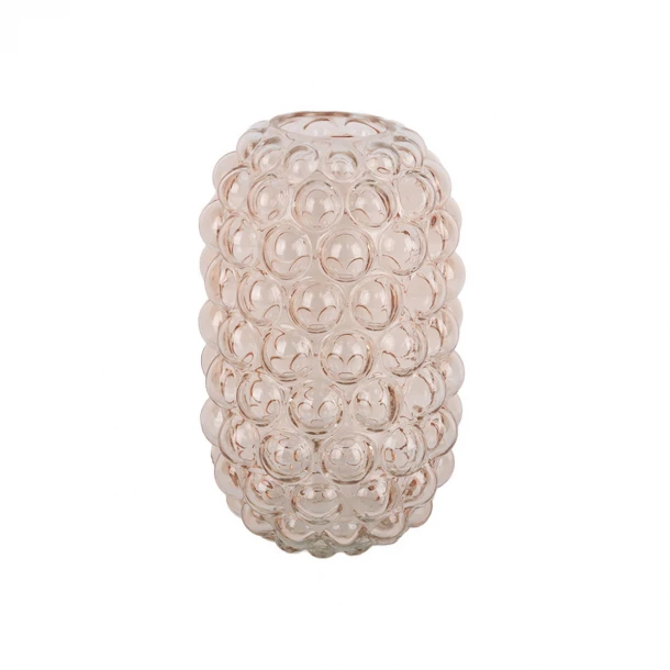 Βάζο Γυάλινο Ροζ Glower Bubble 18x29εκ. Estia 09-51693