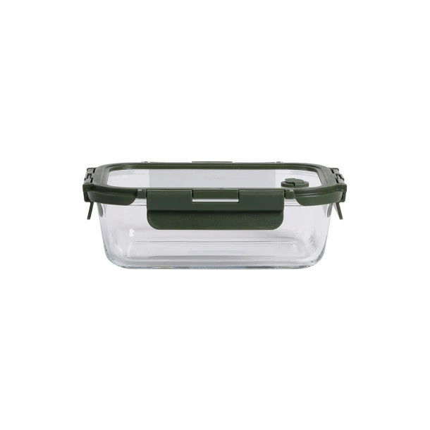 Φαγητοδοχείο Γυάλινο 1060ml-19,8x14,8x5,9εκ. Olive Click & Seal Estia 01-39660