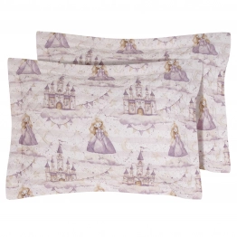 Ζεύγος Διακοσμητικές Μαξιλαροθήκες Microfiber 50x70+5εκ. Essential 8862 Nude Greenwich Polo Club Junior