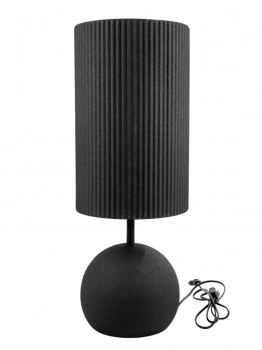 Φωτιστικό Επιτραπέζιο Μεταλλικό Μαύρο 22x22x59εκ. Zen Collection 25.16.51585