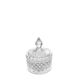 Φοντανιέρα Γυάλινη Διάφανη Με Καπάκι ESPIEL 8,5x9εκ. DWEA1027