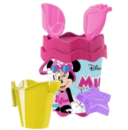 Κουβαδάκι Με Αξεσουάρ Σετ 6τμχ Minnie Φ17εκ. Disney 42-3374