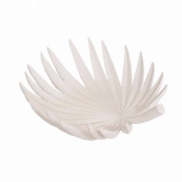 Διακοσμητική Πιατέλα Κεραμική Λευκή Art Et Lumiere 39x35,5x11εκ. 15033