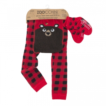 Σετ Παντελόνι & Κάλτσες Grip Easy Crawler Bosley the Bear 12-18 Μηνών Zoocchini ZOO12508 (12-18M)