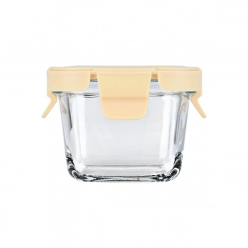 Φαγητοδοχείο Γυάλινο Click & Seal 160ml-18,9x14,5x6,7εκ. Με Πλαστικό Καπάκι Ivory Estia 01-29814