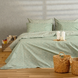 Σετ Σεντόνια Βαμβακερά Μονά 170x270εκ. Chantal Aqua Urban Line Melinen 20004508