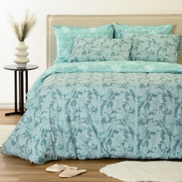 Σετ Σεντόνια Polycotton Διπλά 205x270εκ. Paloma Petrol Casual Line Melinen 20006275