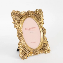 Κορνίζα Polyresin Χρυσή 17,7x1,8x22,8εκ. ESTHETI 756-12081