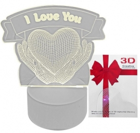 Πινακίδα Με Φως I Love you 18x15εκ. Homie 22-3094