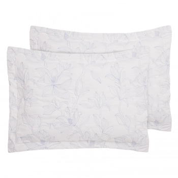 Ζεύγος Μαξιλαροθήκες Microfiber 50x70+5εκ. Happy 9659 White Das Home