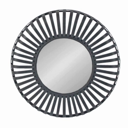 Καθρέπτης Τοίχου Bamboo Μαύρος Art Et Lumiere 8x70εκ. 14887