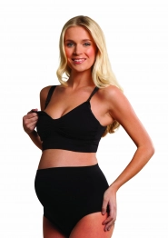 Σουτιέν Εγκυμοσύνης-Θηλασμού CarriGel™ Χωρίς Ραφές Πολυαμίδη-Ελαστάνη Μαύρο Medium Carriwell CW3121