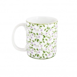 Κούπα Πορσελάνης Λευκή Με Λουλούδια 340ml Floral Oriana Ferelli PR232450011