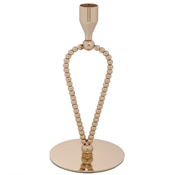 Κηροπήγιο Μεταλλικό Χρυσό 10x10x21εκ. iliadis 92632