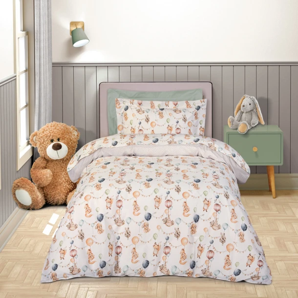 Σετ Παπλωματοθήκη Βαμβακερή Μονή 160x240εκ. Essential 8850 Μπεζ-Μπορντώ-Ώχρα Greenwich Polo Club