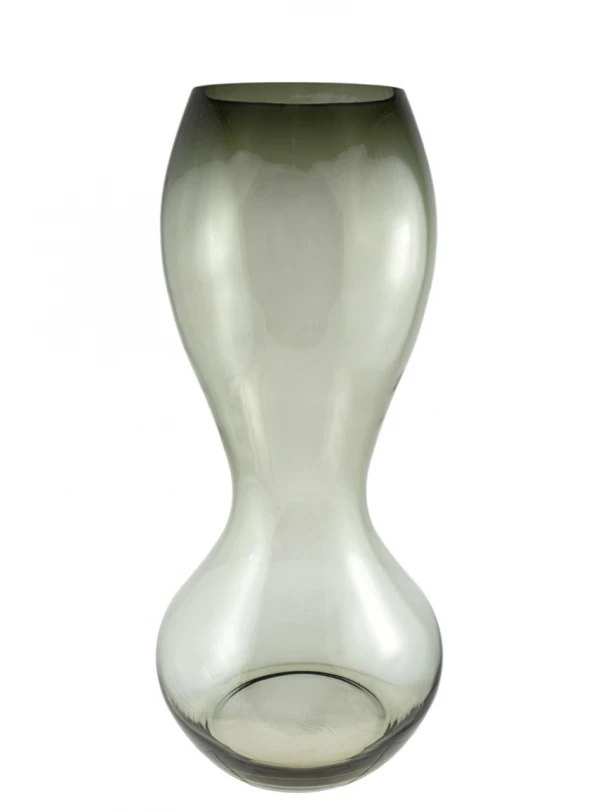 Βάζο Χειροποίητο Φυσητό Γυαλί Γκρι 23x30εκ. Zen Collection 25.43.52118