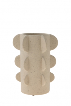 Βάζο Μπεζ 18x16,5x23,5εκ. Zen Collection 24.21.50185
