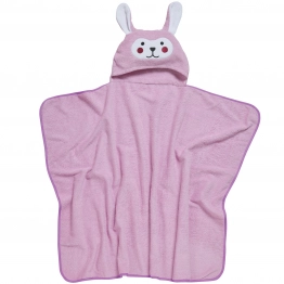 Κάπα Με Κέντημα Βαμβακερή 70x90εκ. Bath 4950 Μωβ Das Baby